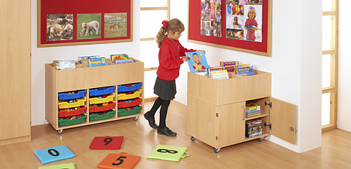 School Storage and Display Equipment Set