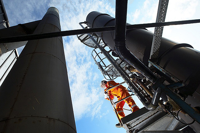 Industrial Photography, Oil Refinery Flotta, Orkneys, Scotland