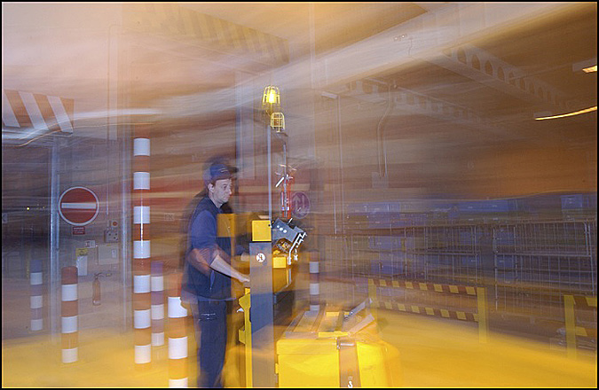 Industrial Photography, Warehouse Logistics, Fork Lift, England, UK