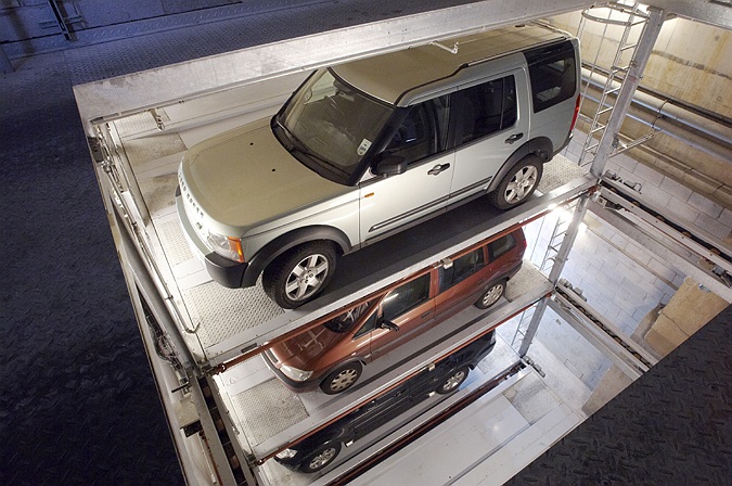 commercial photographer manchester, Automatic car parking machine, car valet, garage, multi-level, beneath ground, UK